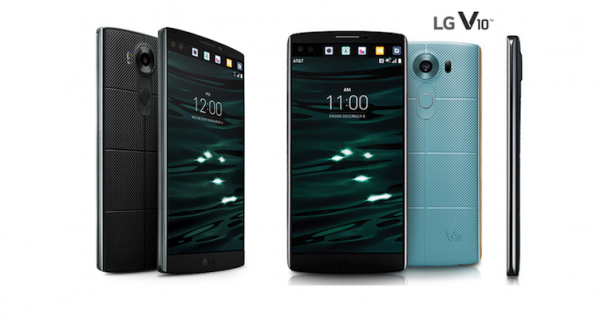 LG Unveils LG V10 2 Displays and 2 Front Cameras With 2TB External Storage